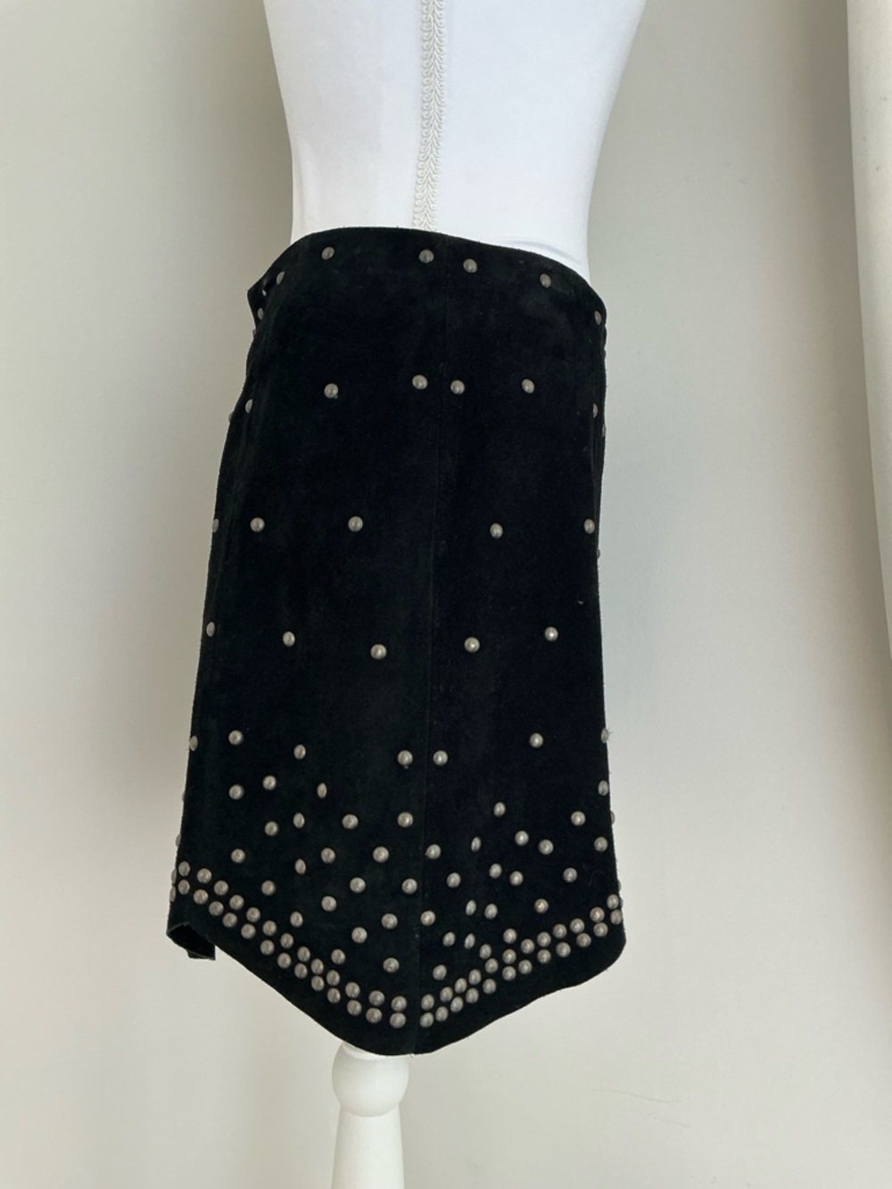 Free People Black Studded Mini Skirt - Picture 5 of 13
